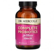 Пребиотики и пробиотики Dr. Mercola, Полные пробиотики для женщин, 70 млрд КОЕ, 90 капсул