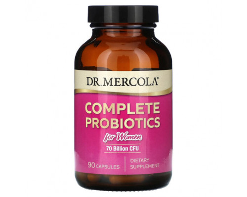 Пребиотики и пробиотики Dr. Mercola, Полные пробиотики для женщин, 70 млрд КОЕ, 90 капсул Пребиотики и пробиотики Dr. Mercola, Полные пробиотики для женщин, 70 млрд КОЕ, 90 капсул