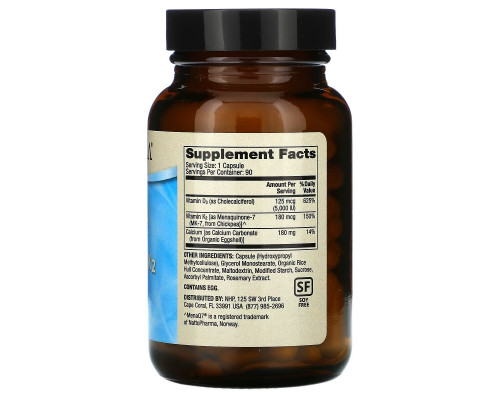 Dr. Mercola, Кальций с витаминами D3 и K2, 90 капсул Dr. Mercola, Кальций с витаминами D3 и K2, 90 капсул