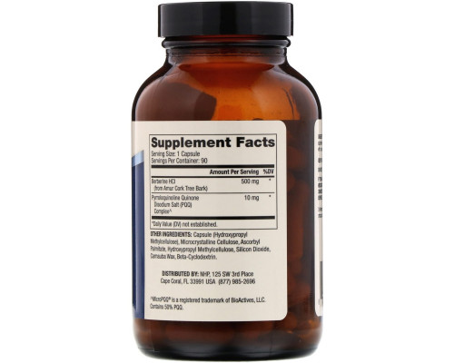 Dr. Mercola, Berberine with MicroPPQ Advanced, 90 Capsules Dr. Mercola, Berberine with MicroPPQ Advanced, 90 Capsules