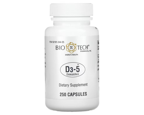 Bio Tech Pharmacal Inc D3-5 Cholecalciferol 250 Capsules Bio Tech Pharmacal Inc D3-5 Cholecalciferol 250 Capsules