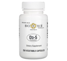 Bio Tech Pharmacal Inc D3-5 Cholecalciferol 250 Veggie Caps