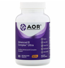 Advanced Orthomolecular Research AOR, Комплекс витаминов группы B, 60 веганских таблеток