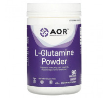 Аминокислоты Advanced Orthomolecular Research AOR, L-глютамин в порошке, премиальный, 450 г
