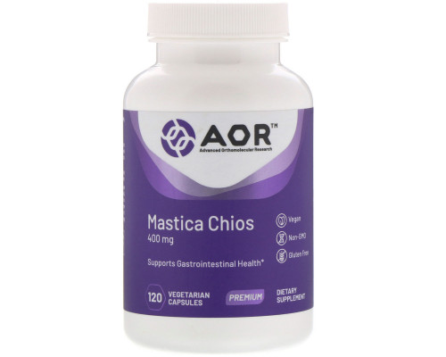 Advanced Orthomolecular Research AOR, Mastica Chios, мастика с острова Хиос, 400 мг, 120 вегетарианских капсул Advanced Orthomolecular Research AOR, Mastica Chios, мастика с острова Хиос, 400 мг, 120 вегетарианских капсул