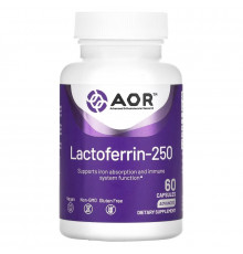 Advanced Orthomolecular Research AOR, Lactoferrin-250, 60 Capsules