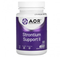Минералы и микроэлементы Advanced Orthomolecular Research AOR, Strontium Support II, 60 капсул
