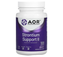 Advanced Orthomolecular Research AOR, Strontium Support II, 120 Vegan Capsules