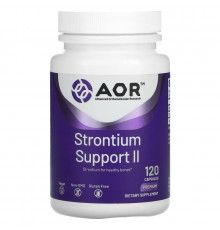 Advanced Orthomolecular Research AOR, Strontium Support II, 120 Vegan Capsules