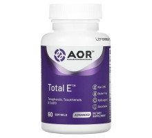Advanced Orthomolecular Research AOR, Advanced Series, Total E, комплекс витамина Е, 60 мягких таблеток
