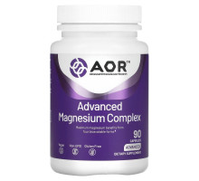 Advanced Orthomolecular Research AOR, Передовой комплекс магния, 90 вегетарианских капсул