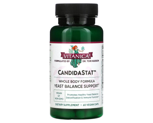 Vitanica CandidaStat для поддержки баланса дрожжей  60 капсул на растительной основе