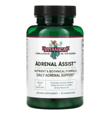 Улучшение памяти и работы мозга Adrenal Assist, Daily Adrenal Support, 90 Vegan Caps
