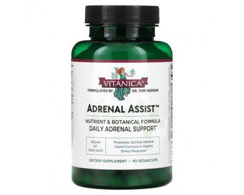 Улучшение памяти и работы мозга Adrenal Assist, Daily Adrenal Support, 90 Vegan Caps Улучшение памяти и работы мозга Adrenal Assist, Daily Adrenal Support, 90 Vegan Caps