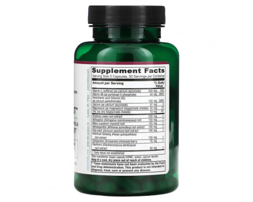 Улучшение памяти и работы мозга Adrenal Assist, Daily Adrenal Support, 90 Vegan Caps Улучшение памяти и работы мозга Adrenal Assist, Daily Adrenal Support, 90 Vegan Caps