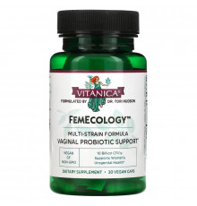 Vitanica FemEcology Влагалищная / кишечная поддержка 30 вегетарианских капсул