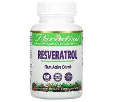Paradise Herbs, Resveratrol, 60 Vegetarian Capsules
