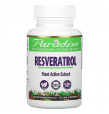 Paradise Herbs, Resveratrol, 60 Vegetarian Capsules