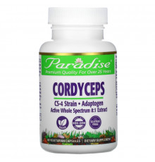 Paradise Herbs Тибетский кордицепс 60 овощных капсул