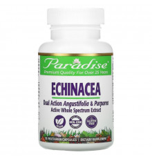 Paradise Herbs, Эхинацея двойного действия, 30 растительных капсул