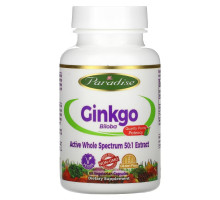 Paradise Herbs Гинкго Билоба 60 вегетарианских капсул