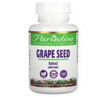 Paradise Herbs, ActiVin, Экстракт косточек винограда 90 овощных капсул