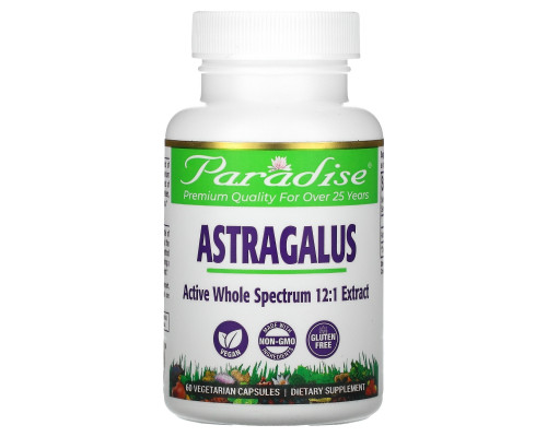 Paradise Herbs Астрагал 60 вегетарианских капсул Paradise Herbs Астрагал 60 вегетарианских капсул