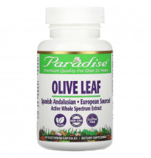 Paradise Herbs Испанские Андалузские Оливковые Листья 60 овощных капсул