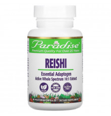 Paradise Herbs Paradise Herbs рейши наилучший красный трутовик лакированный 60 вегетарианских капсул