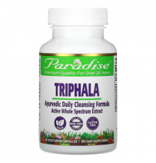 Paradise Herbs Organics Трифала 60 вегетарианских капсул