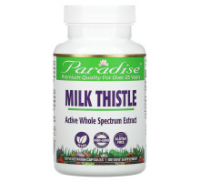 Paradise Herbs Расторопша 120 растительных капсул