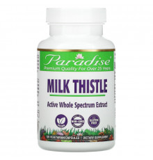 Paradise Herbs Расторопша 120 растительных капсул