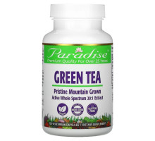 Paradise Herbs, Green Tea, 120 Vegetarian Capsules