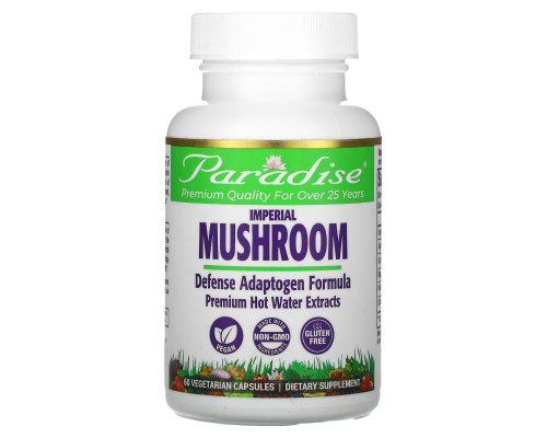 Paradise Herbs Императорский гриб формула для иммунитета 60 растительных капсул Paradise Herbs Императорский гриб формула для иммунитета 60 растительных капсул