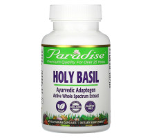 Paradise Herbs Органический Базилик Священный (Тулси) 60 овощных капсул