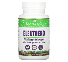 Растительные экстракты и настойки Paradise Herbs, Eleuthero, 120 вегетарианских капсул