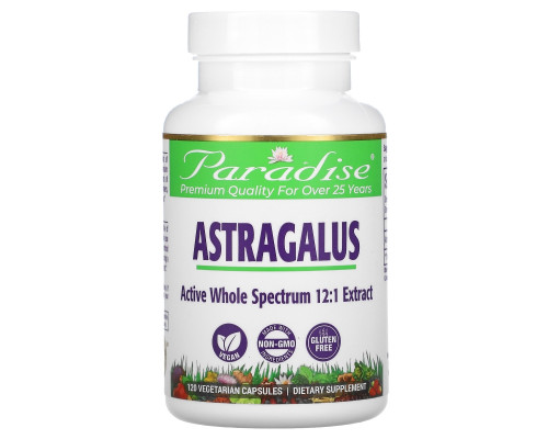 Paradise Herbs Астрагал 120 растительных капсул Paradise Herbs Астрагал 120 растительных капсул