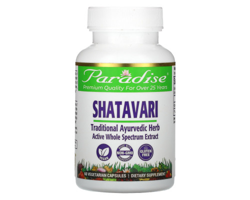 Paradise Herbs Organics шатавари 60 растительных капсул Paradise Herbs Organics шатавари 60 растительных капсул