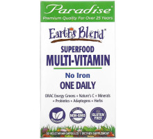 Paradise Herbs Энергия ORAC Earth's Blend ежедневный сверхпитательный мультивитамин без железа 30 капсул на растительной основе