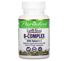 Paradise Herbs, Earth's Blend, B-Complex with Nature's C, 60 Vegetarian Capsules