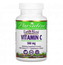 Paradise Herbs, Earth's Blend, Vitamin C, 500 mg, 90 Vegetarian Capsules