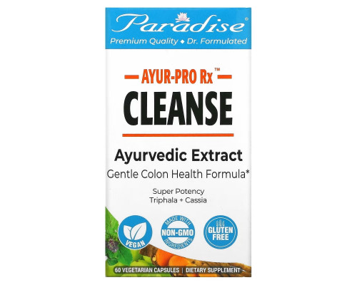 Paradise Herbs, AYRU Pro Rx, Cleanse, 60 Vegetarian Capsules Paradise Herbs, AYRU Pro Rx, Cleanse, 60 Vegetarian Capsules