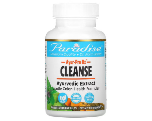 Paradise Herbs, AYRU Pro Rx, Cleanse, 60 Vegetarian Capsules Paradise Herbs, AYRU Pro Rx, Cleanse, 60 Vegetarian Capsules