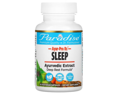 Paradise Herbs, AYUR Pro Rx, Sleep, 60 Vegetarian Capsules Paradise Herbs, AYUR Pro Rx, Sleep, 60 Vegetarian Capsules