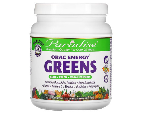 Paradise Herbs, ORAC Energy Greens, 25.6 oz (728 g) Paradise Herbs, ORAC Energy Greens, 25.6 oz (728 g)
