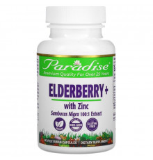 Paradise Herbs, Earth's Blend, Elderberry+ with Zinc, 60 Vegetarian Capsules