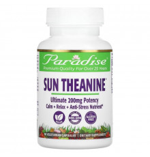 Paradise Herbs, Sun Theanine, 200 mg, 90 Vegetarian Capsules