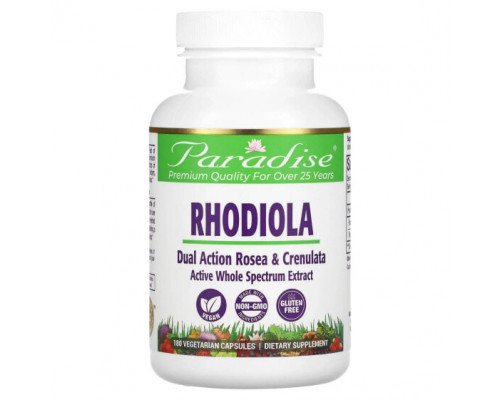 Растительные экстракты и настойки Paradise Herbs, Rhodiola , 180 Vegetarian Capsules Растительные экстракты и настойки Paradise Herbs, Rhodiola , 180 Vegetarian Capsules