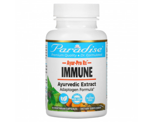 Paradise Herbs, AYUR-Pro Rx, Immune, 60 Vegetarian Capsules Paradise Herbs, AYUR-Pro Rx, Immune, 60 Vegetarian Capsules