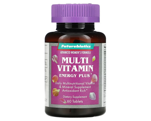 Futurebiotics, Advanced Women's Formula, Multi Vitamin Energy Plus, 60 Tablets Futurebiotics, Advanced Women's Formula, Multi Vitamin Energy Plus, 60 Tablets